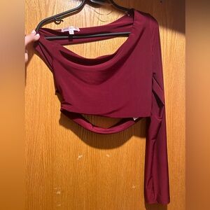 One Sleeve Crop Top